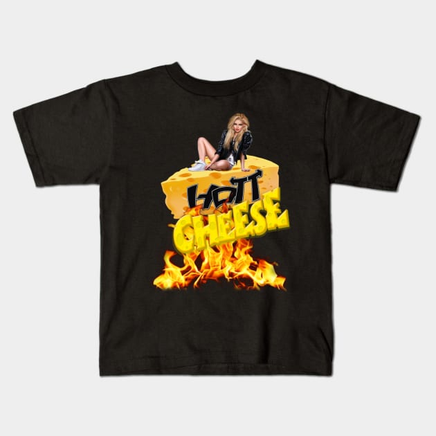 RWO HOTT CHEESE Kids T-Shirt by BIG DAWG APPAREL